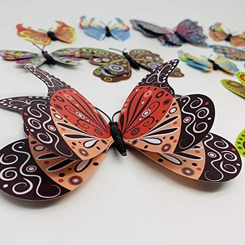 Koolemon 12PCS 3D Butterfly Fridge Magnets Wall Sticker | Home Decor & Party Gift thumbnail 4