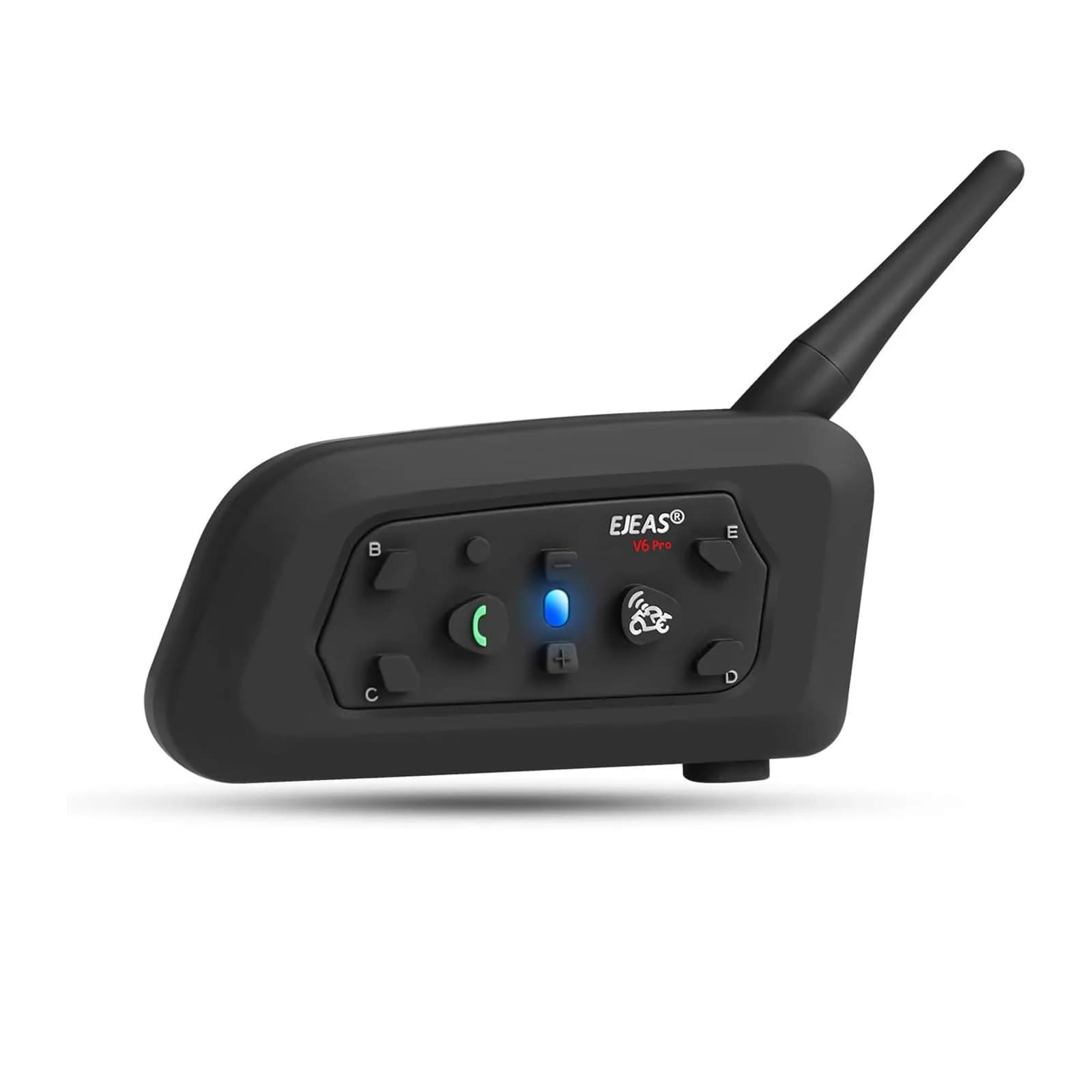 EJEAS V6 Pro Motorcycle Helmet Bluetooth Intercom 850mAh Waterproof Noise Cancellation