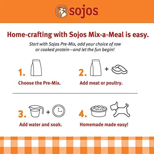 Sojos Natural 8 lb (3.63 kg) Grain-Free Pre-Mix Dog Food | Mix Your Own Raw Meals thumbnail 6
