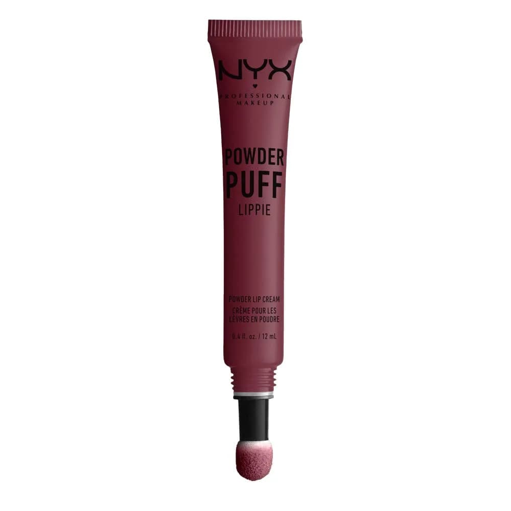 NYX PROFESSIONAL MAKEUP Powder Puff Lippie Lip Cream, Moody (Cool Toned Plum) | Matte, Long Lasting, Vegan Lipstick - main product image