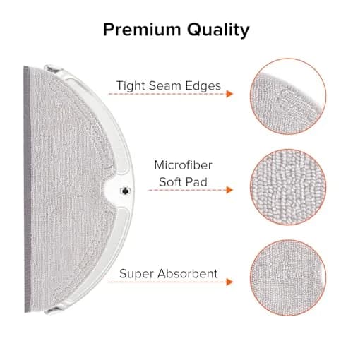 roborock Microfiber Mop Cloths 2 Pack for Q Series | Reusable, Compatible with Roborock Vacuum Cleaners thumbnail 6