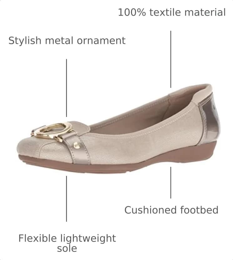 Anne Klein Sport Umeko Ballet Flat 11 | Cushioned, Lightweight, Fashion Casual thumbnail 4