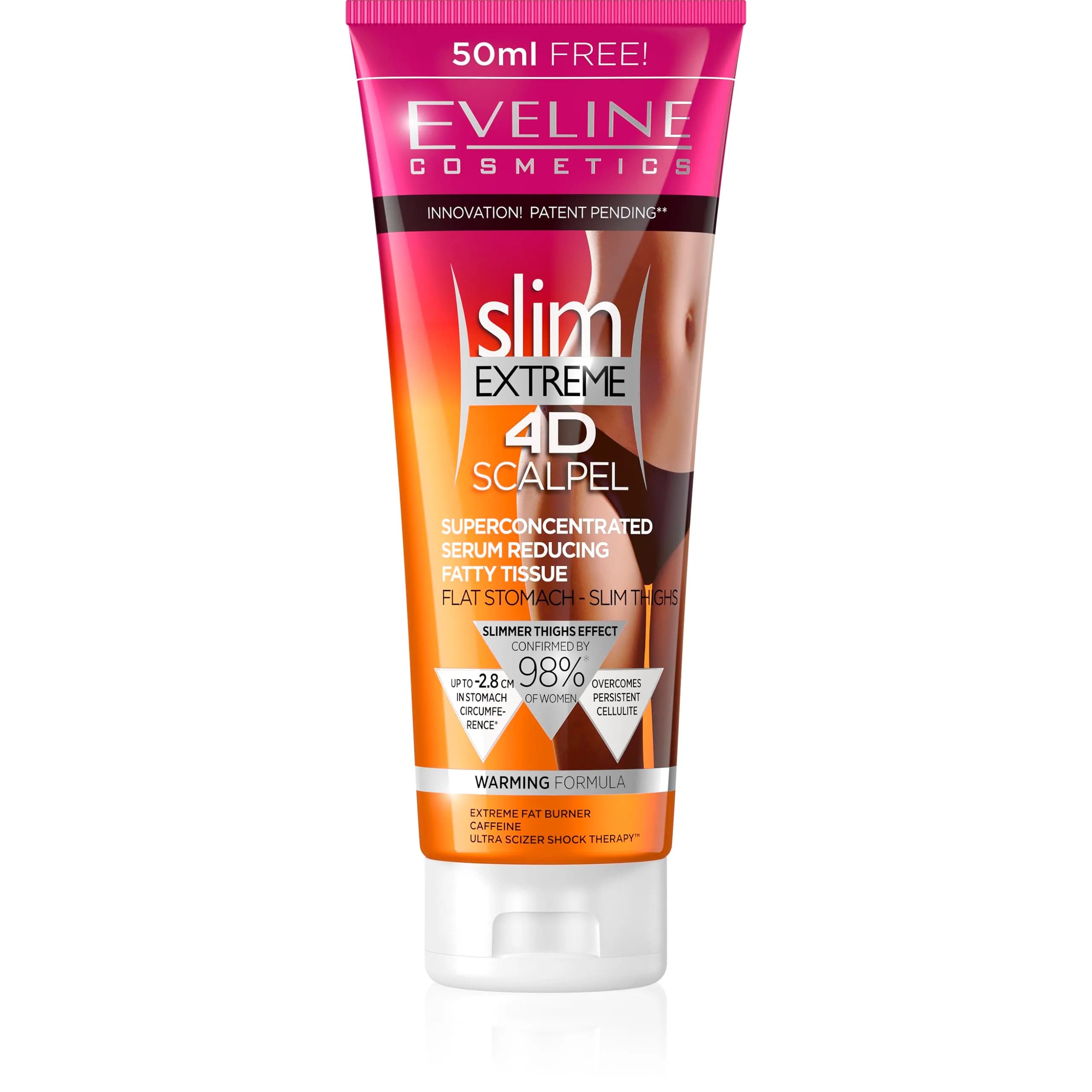 EVELINE COSMETICS Slim Extreme 4D Scalpel Super Concentrated Serum 250ml (8.5 Fl Oz) | Dermatologically Tested