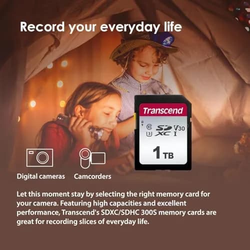 Transcend 32GB SDHC SD Card, UHS-I U1, 1080p Full HD Video, Retail Packaging thumbnail 4