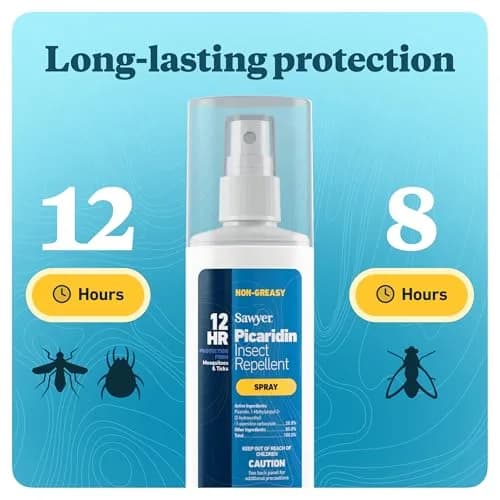 Sawyer Picaridin Insect Repellent Spray 20% — 177ml (6 Fl Oz) Pack of 2 | Repels Ticks & Mosquitoes for 12 Hours thumbnail 6