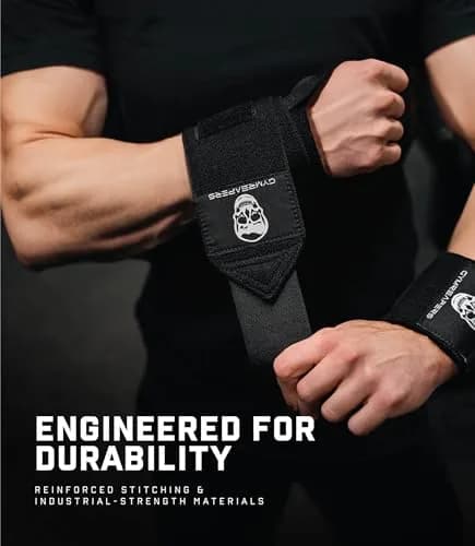 Gymreapers 18" Competition Grade Wrist Wraps | IPF Approved Heavy Duty Support thumbnail 3
