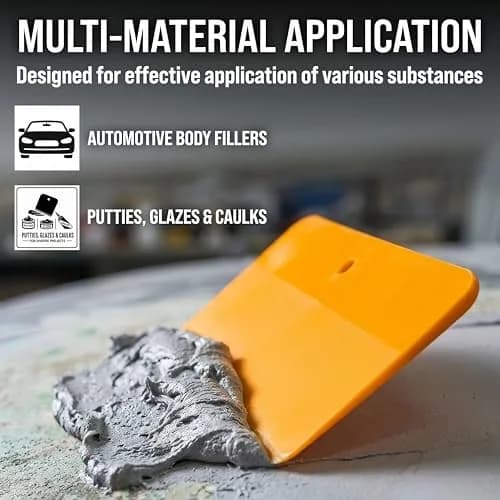 Custom Shop 4 Inch Plastic Filler Spreader Tools for Automotive | Versatile Body Repair Set thumbnail 4