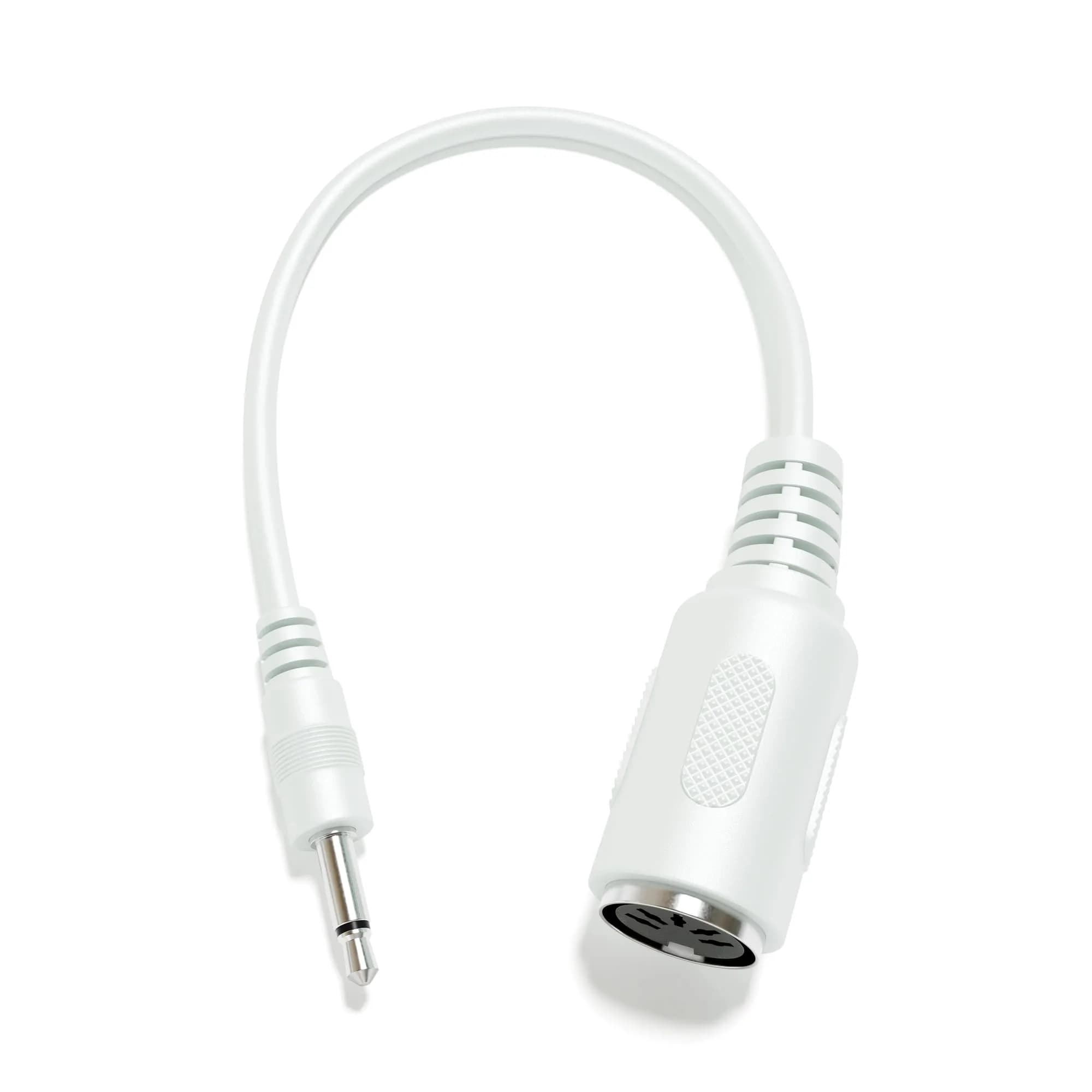 ExcelValley 5-Pin DIN MIDI Adapter Breakout Cable for 3.5mm Mini Jack, 15cm (5.91") | Connects MIDI Devices to Audio Jacks - main product image