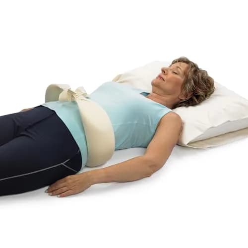 OPTP The Original McKenzie Night Roll Lumbar Support Pillow Small/Medium | Supports Spine While Sleeping thumbnail 2