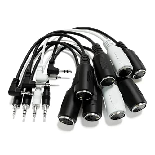 ExcelValley Female DIN MIDI Adapter Breakout Conversion Cable 15cm (0.49ft) | 5-Pin MIDI to 3.5mm TRS thumbnail 5