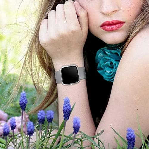 Wepro Sport Bands for Fitbit Versa 2, Versa Lite, Versa — Small 14-18cm (5.5"-7.2") Gray thumbnail 2