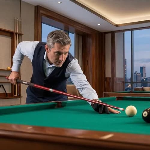 GSE Games & Sports Expert Red 18oz 2-Piece Fiberglass Graphite Composite Pool Cue Stick | 156 cm (58") Length thumbnail 7