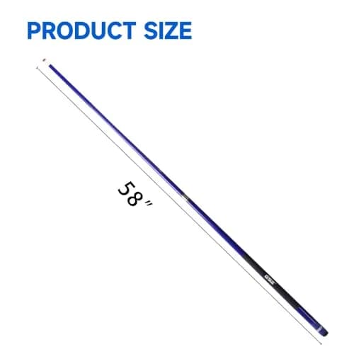 GSE Games & Sports Expert Blue 20oz 58" 2-Piece Fiberglass Graphite Composite Pool Cue Stick | Warp-Resistant Construction thumbnail 4