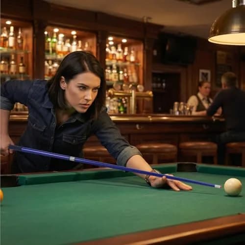 GSE Games & Sports Expert Blue 20oz 58" 2-Piece Fiberglass Graphite Composite Pool Cue Stick | Warp-Resistant Construction thumbnail 7