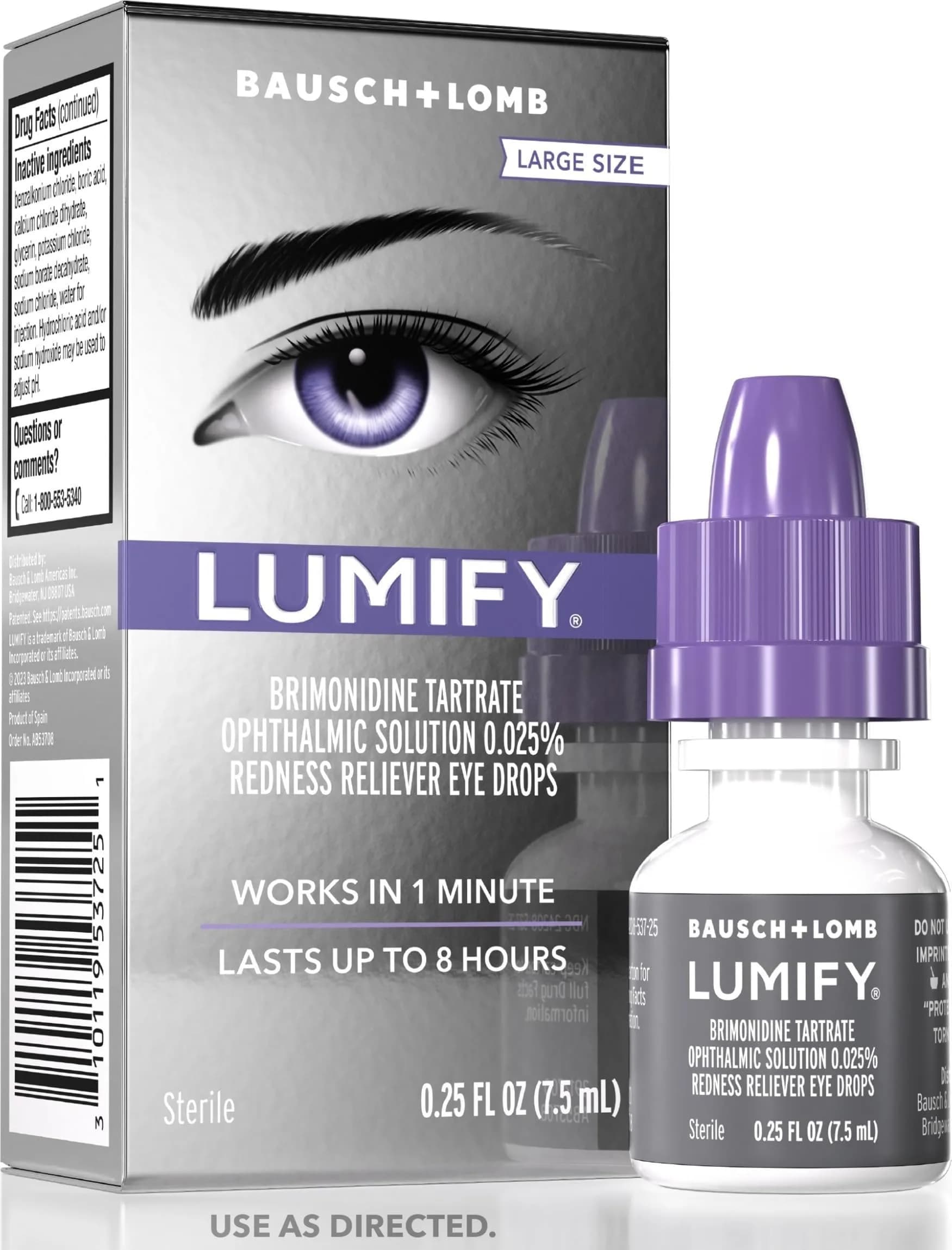 LUMIFY Redness Relief Eye Drops 7.5ml (0.25 Fl Oz) | for Whiter, Brighter Eyes - main product image