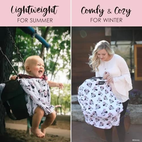 Milk Snob Original Disney 5-in-1 Cover Minnie Mouse | Breathable Rayon Blend for Car Seat, Nursing, Shopping Cart, High Chair, Stroller thumbnail 3
