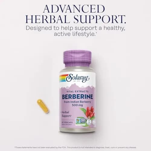 SOLARAY Berberine Extract 500 mg | Herbal Support for Active Lifestyle thumbnail 3