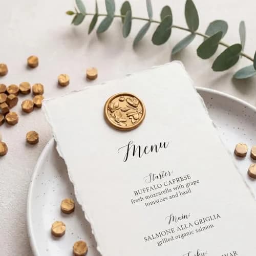 UNIQOOO Metallic Antique Gold Sealing Wax Beads 540 Pcs | Bulk Value Pack for Crafts & Invitations thumbnail 4