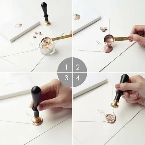 UNIQOOO Metallic Antique Gold Sealing Wax Beads 540 Pcs | Bulk Value Pack for Crafts & Invitations thumbnail 6