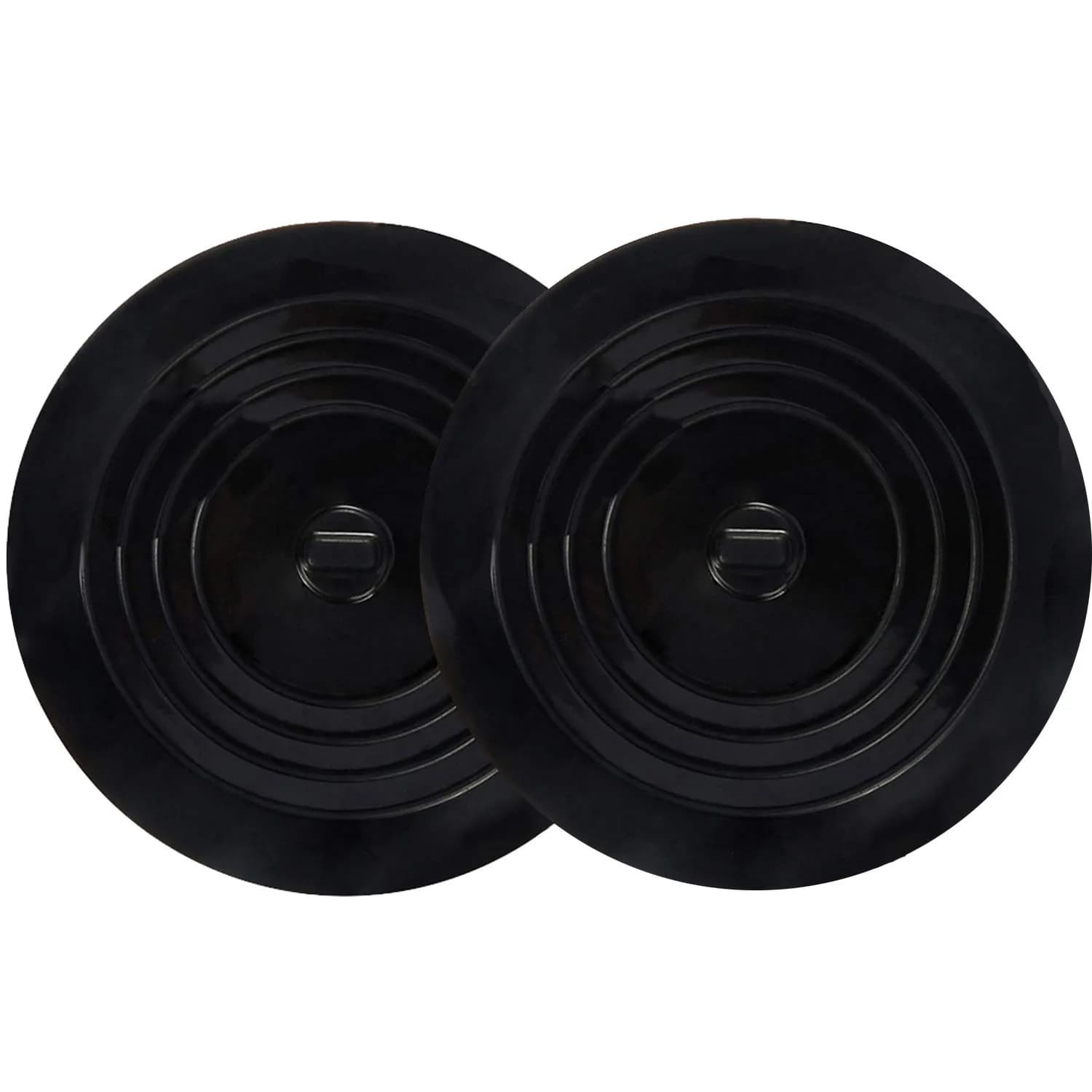 V-TOP Large Silicone Drain Plug 6" | Universal Bathtub & Sink Stopper, Green Transparent — 6" Black