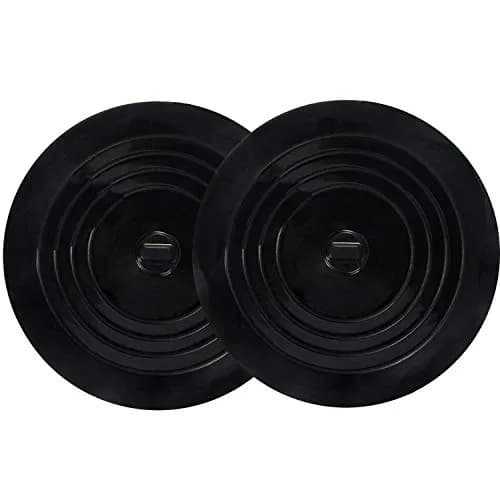 V-TOP 6" Silicone Drain Stopper 2 Pack | Large Flat Suction Cover for Kitchen, Bathroom & Laundry thumbnail 1