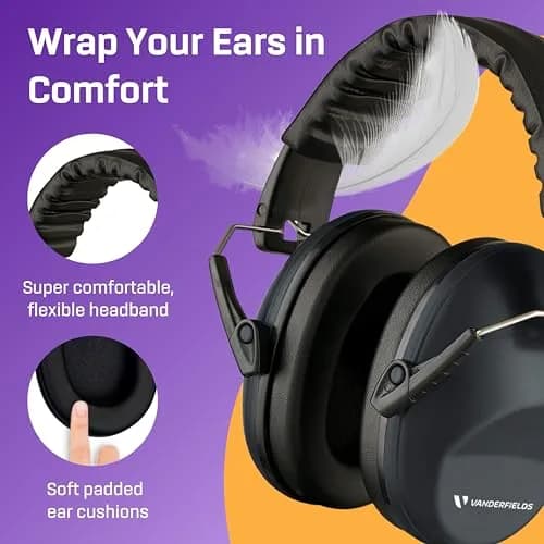 Vanderfields Kids Noise Canceling Headphones - 26 dB NRR (240g) | Certified Sound Reduction for Children thumbnail 4