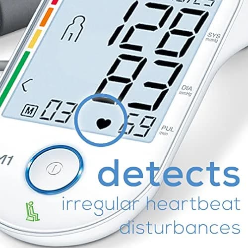 Beurer BM55 Automatic Blood Pressure Monitor | XL Backlit Display, 2 Users, 120 Memories, WHO Risk Indicator thumbnail 5