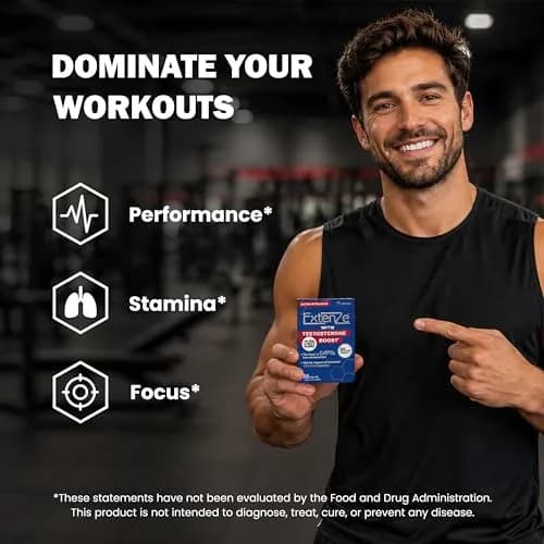 ExtenZe Testosterone Boost Tablets 30 Count | Supports Energy & Vitality thumbnail 5