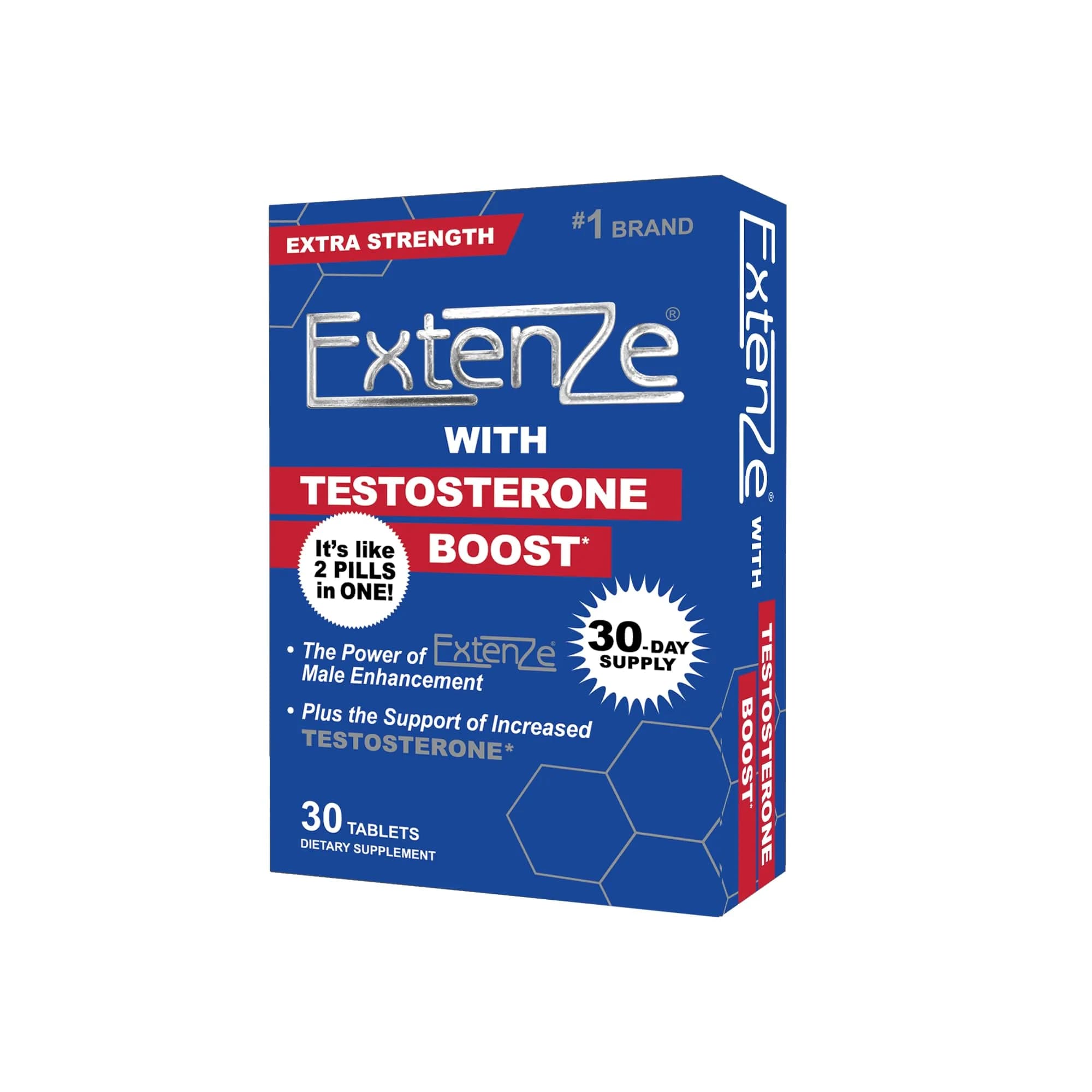 ExtenZe Testosterone Boost Tablets 30 Count | Supports Energy & Vitality