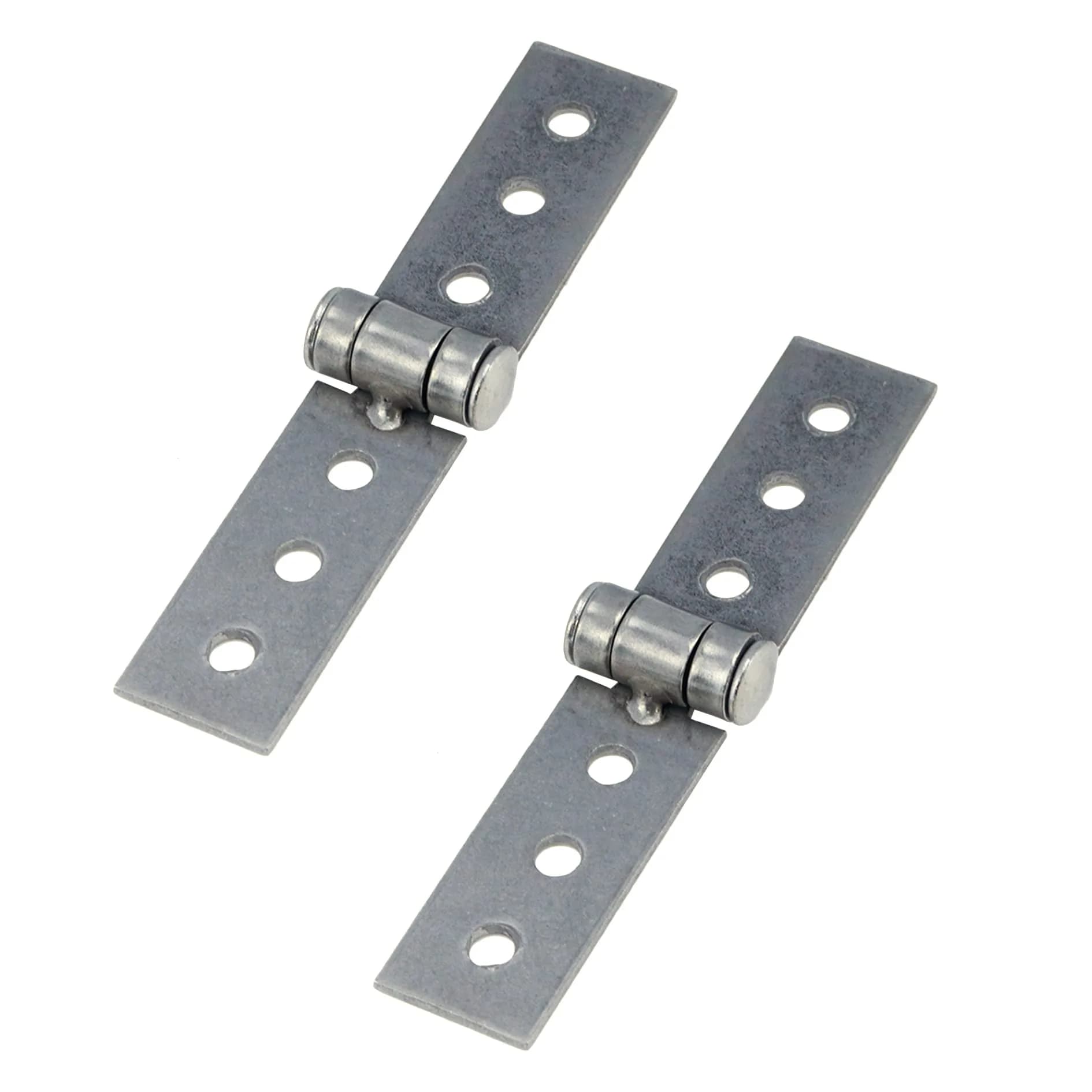 S SYDIEN Silver Folding Butt Hinges 2Pcs 84mm (3.31'') | Heavy Duty Stainless Steel Door Hinges for Cabinets & Windows - main product image