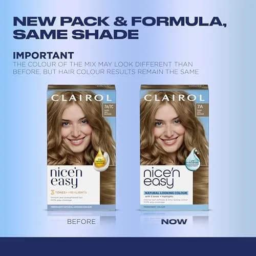 Clairol Nice'n Easy 7C Dark Cool Blonde Permanent Hair Dye - 6.26 Fl Oz (Pack of 3) thumbnail 2