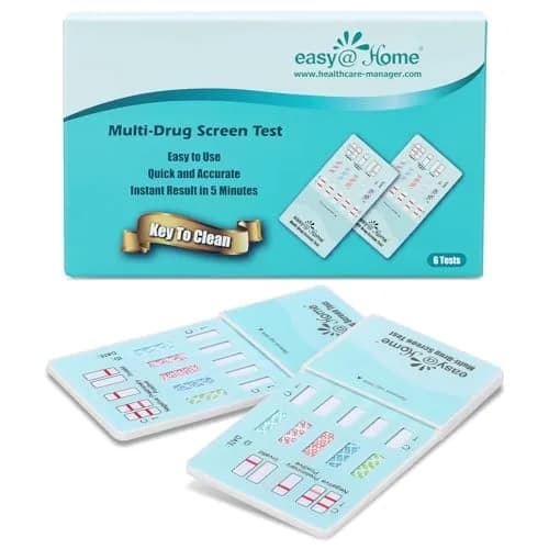 Easy@Home 5 Panel Urine Drug Test Kit | 6 Count (Pack of 1) | Accurate Home Screening thumbnail 1