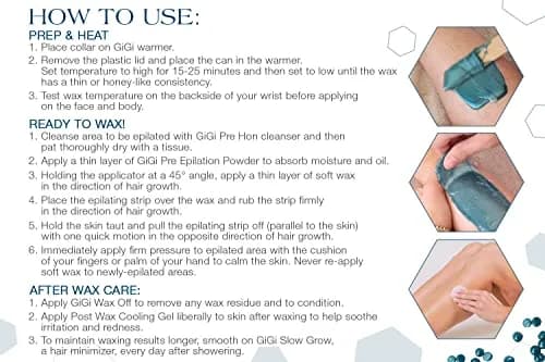 GIGI Azulene Hard Wax Beads for Sensitive Skin, 907g (32 oz) | Gentle Face & Body Hair Removal thumbnail 6