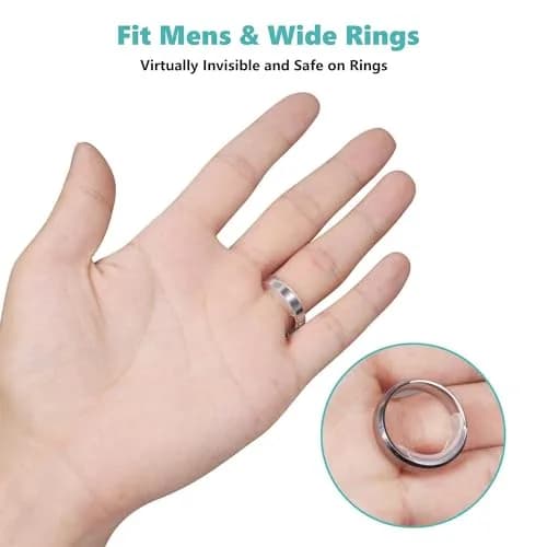 Feramox Invisible Ring Size Adjuster Set | 8 pcs, Transparent, Fits 1mm-10mm Bands thumbnail 6