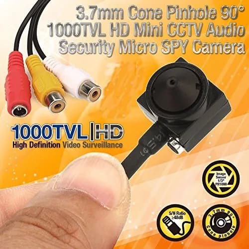 Vanxse CCTV HD Mini Spy Pinhole Security Camera 1000TVL Indoor/Outdoor (VS-TN007) | 720p Resolution thumbnail 8