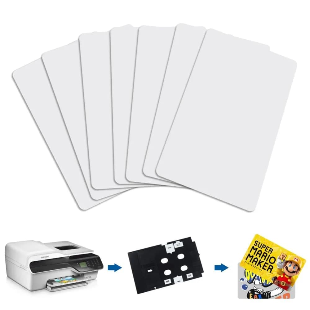 Timeskey NFC Inkjet NFC Cards 100pcs | NTAG215 Compatible, Printable, Laminated, 85*54mm — Inkjet（ntag215） / 10pcs