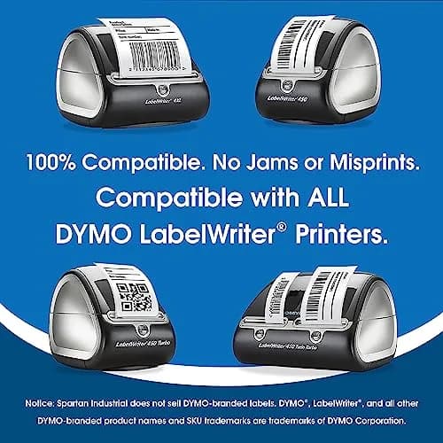Spartan Industrial Replacement Labels for DYMO 30256 10 Rolls 3000 Labels | Fade-Resistant Thermal Labels thumbnail 4