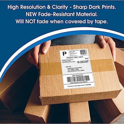 Spartan Industrial Replacement Labels for DYMO 30256 10 Rolls 3000 Labels | Fade-Resistant Thermal Labels thumbnail 3