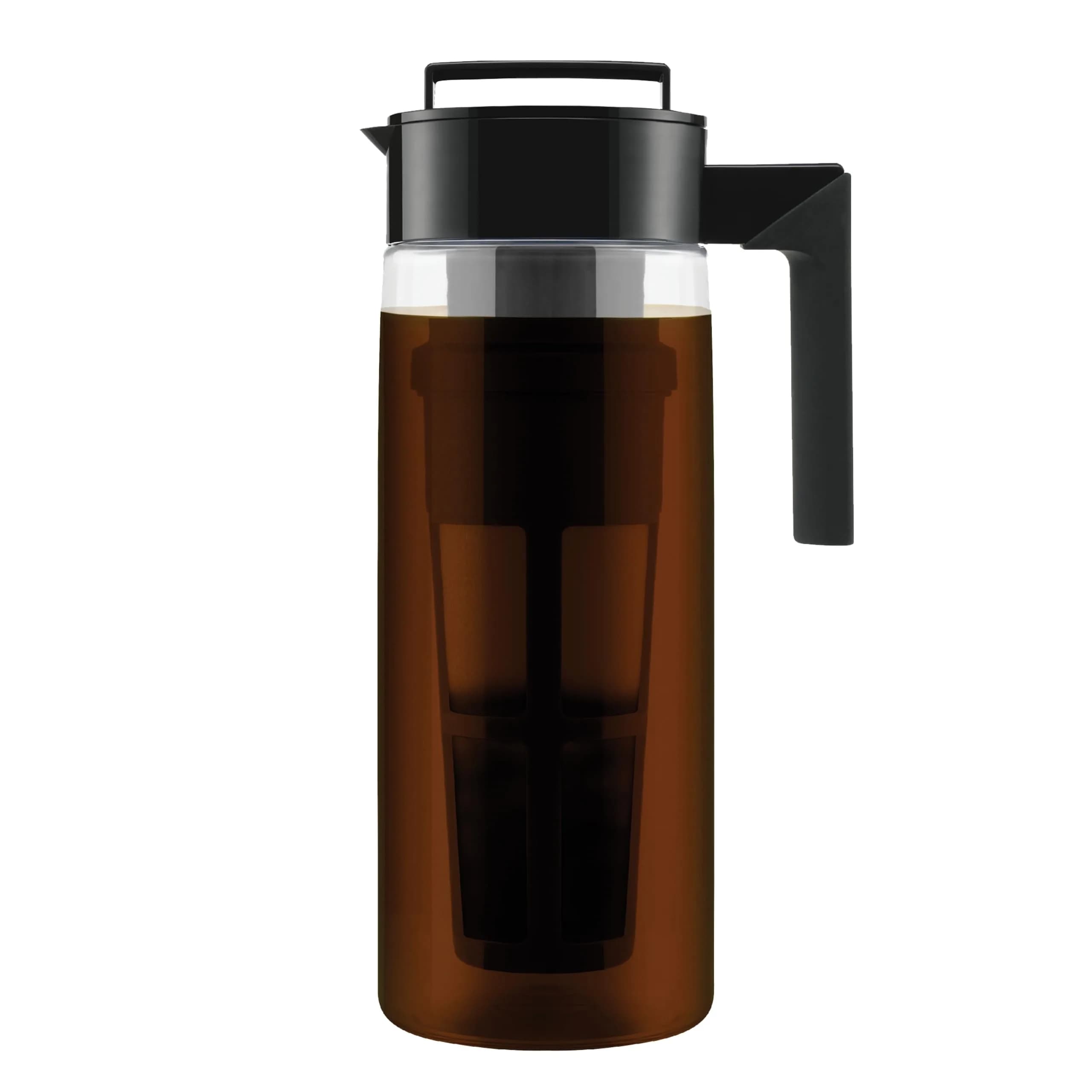 Takeya Deluxe Cold Brew Coffee Maker 1 Quart (946 ml) White | Smooth, Less Acidic Coffee at Home — Black