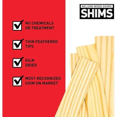 Nelson Wood Shims 8" | Kiln Dried Flat Wood for Leveling & Crafting thumbnail 6