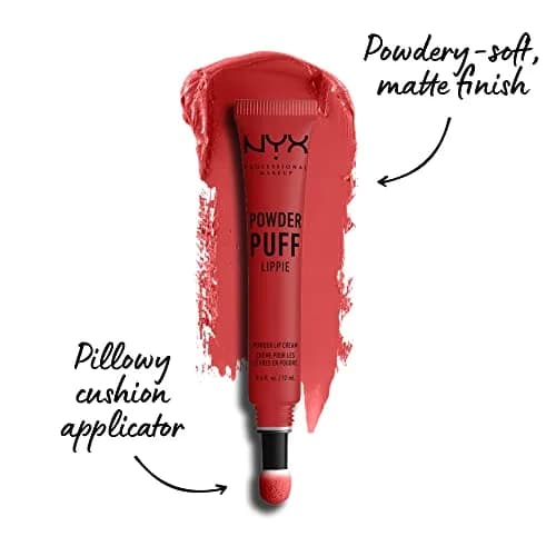 NYX PROFESSIONAL MAKEUP Powder Puff Lippie Lip Cream, Puppy Love (Warm Medium Peach) 12ml (0.4 Fl Oz) | Matte Finish Lip Tint thumbnail 2