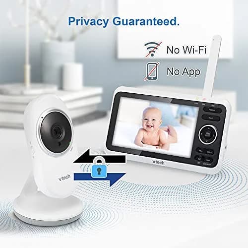 VTech VM350 Baby Monitor with 5" Screen | 1000ft Range, No WiFi, 12-Hr Battery thumbnail 6