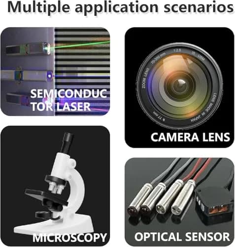 Quanmin 6mm x 6mm x 0.55mm 850nm Narrow Band Pass IR-Cut Filter Set | 10pcs Optical Glass for Barcode Scanner & Face Recognition thumbnail 4