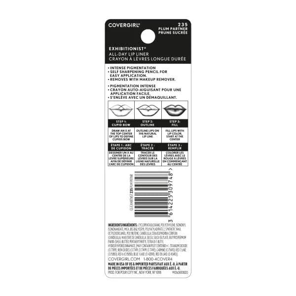 COVERGIRL Exhibitionist All-Day Lip Liner Plum Partner 235 | 0.889cm (0.33in) | Cruelty-Free Lip Color thumbnail 6