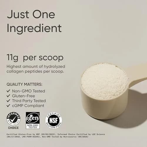 Sports Research Collagen Peptides Protein Powder 2lb (907g) | Hair, Skin & Joint Support thumbnail 2