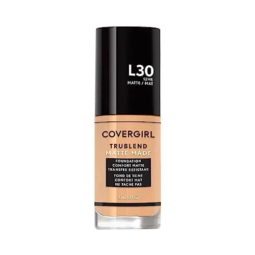 Covergirl Trublend Matte Made Liquid Foundation, L30 Golden Ivory | Long-Lasting Matte Finish (70-120 chars) thumbnail 1