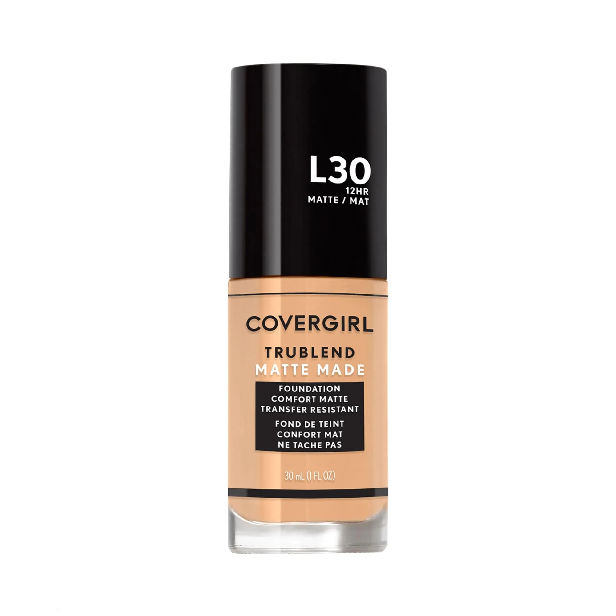 Covergirl Trublend Matte Made Liquid Foundation, L30 Golden Ivory | Long-Lasting Matte Finish (70-120 chars) - main product image