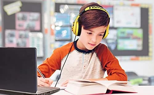 eKids Pokemon Pikachu Wired Kids Headphones, Adjustable, Stereo Sound, 3.5mm Jack, Tangle-Free, Volume Control, Children's Headband On Ear | Safe Volume for Kids thumbnail 4
