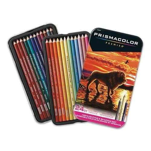Prismacolor Premier Soft Core Colored Pencils, Vibrant Highlighting and Shading Set, 24 Count (24 Count) | Professional Grade Art Supplies thumbnail 1