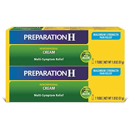 Preparation H Hemorrhoid Symptom Treatment Cream 3.6 oz (102 g) | Multi-Symptom Relief thumbnail 1